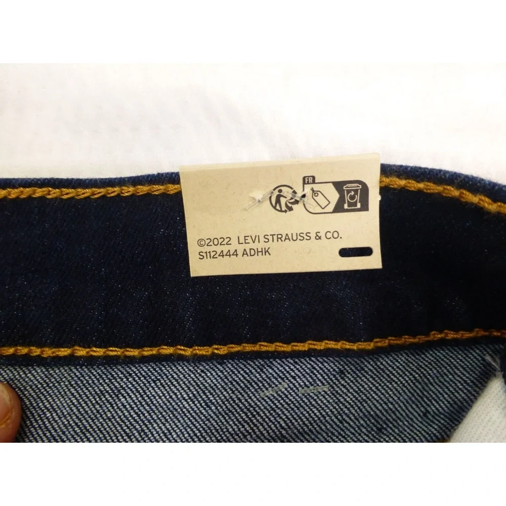 Levis 513 Slim Straight Jeans 36x30 Dark Wash Denim Mens Pants New With Tags